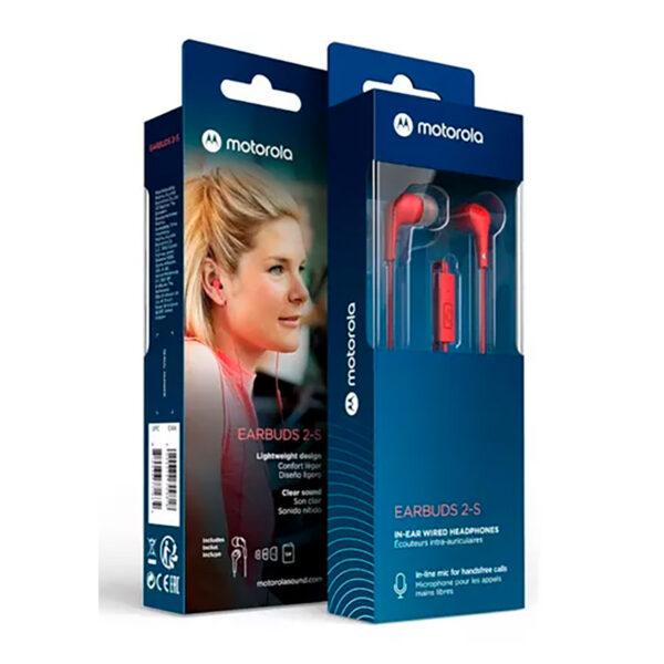 Audífonos Motorola Earbuds 2-S Rojos