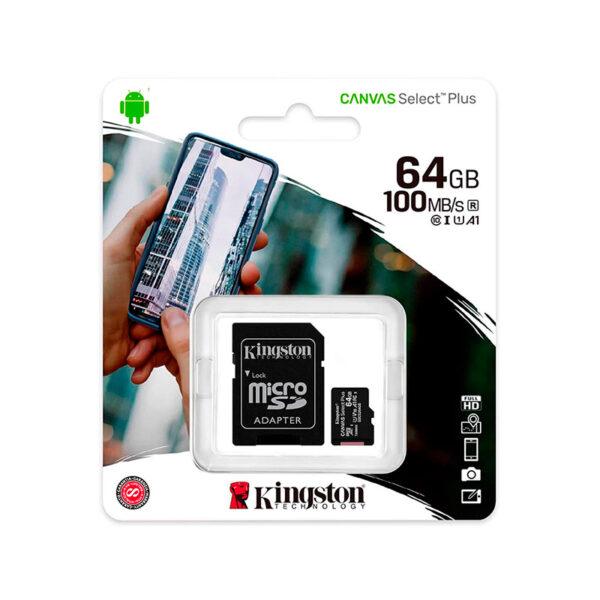 Memoria MicroSD kingston Canvas 64GB